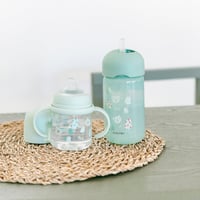 Suavinex evolucijska čaša za učenje sa silikonskom slamkom, 340 ml, zelena, za djecu stariju od 18 mjeseci 3