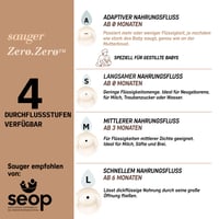 Suavinex Zero Zero Zero Anti-Colic cumisüveg szilikonos állítható szopóval (A), 0+ hónapos újszülötteknek, szoptatáshoz, 180 ml, Deep 10
