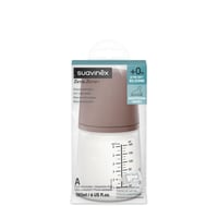 Suavinex Zero Zero Zero Anti-Colic cumisüveg szilikonos állítható szopóval (A), 0+ hónapos újszülötteknek, szoptatáshoz, 180 ml, Deep 2