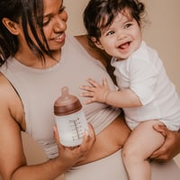 Suavinex Zero Zero Zero Anti-Colic cumisüveg szilikonos állítható szopóval (A), 0+ hónapos újszülötteknek, szoptatáshoz, 180 ml, Deep 3