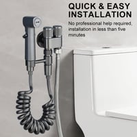 Suaywo Bidet Zuhanyzó Szett Falra Szerelhető Csapteleppel és Rugós Csővel 3