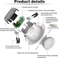 SUBOSI 10 db WiFi Bluetooth LED beépíthető lámpa RGBIC 9W okos érintőpanellel 8