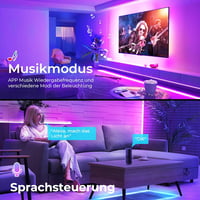 SUBOSI 10m COB LED szalag Alexa Google Home WiFi RGB zenevetítés 576 LED 4
