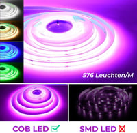 SUBOSI 10m COB LED szalag Alexa Google Home WiFi RGB zenevetítés 576 LED 2