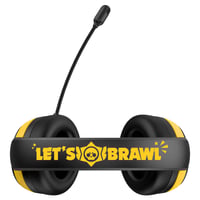 SUBSONIC Brawl Stars Gaming Headset Mikrofonnal, Fekete-Piros, 40 mm Hangszóró, Sztereó Hang, Konzolokhoz, PC-hez, Tablethez és Okostelefonhoz 6