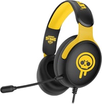 SUBSONIC Brawl Stars Gaming Headset Mikrofonnal, Fekete-Piros, 40 mm Hangszóró, Sztereó Hang, Konzolokhoz, PC-hez, Tablethez és Okostelefonhoz 1