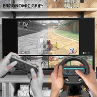 SUBSONIC Skladateľný volant pre Nintendo Switch / Switch 2 Joy-Con, 2 ks – čierny 9
