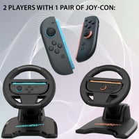 SUBSONIC Skladateľný volant pre Nintendo Switch / Switch 2 Joy-Con, 2 ks – čierny 2