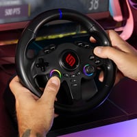 SUBSONIC Superdrive 220 RS-5 versánykormány PS5/PC-hez, 22 cm, 180°, pedálokkal - fekete 8