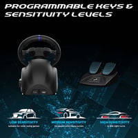 SUBSONIC Superdrive 220 RS-5 versánykormány PS5/PC-hez, 22 cm, 180°, pedálokkal - fekete 5