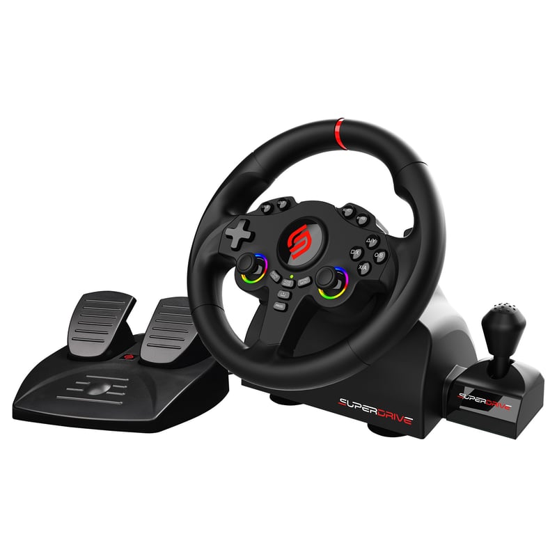 Volant SUBSONIC Superdrive 220RS-X – Herný ovládač kompatibilný s Nintendo Switch 2, Switch, PS4, PC a Xbox