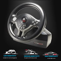 Subsonic SV250 volant s pedálmi a riadiacou pákou – kompatibilné s Nintendo Switch 2, Switch, PS4, Xbox One, PC 4