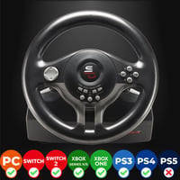 Subsonic SV250 volant s pedálmi a riadiacou pákou – kompatibilné s Nintendo Switch 2, Switch, PS4, Xbox One, PC 2