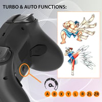 Controler wireless SUBSONIC pentru Nintendo Switch și Switch 2 – Bluetooth, LED, vibrații, giroscop cu 6 axe – Negru 7
