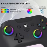 Controler wireless SUBSONIC pentru Nintendo Switch și Switch 2 – Bluetooth, LED, vibrații, giroscop cu 6 axe – Negru 5