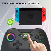Controler wireless SUBSONIC pentru Nintendo Switch și Switch 2 – Bluetooth, LED, vibrații, giroscop cu 6 axe – Negru 9