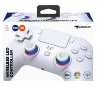 SUBSONIC Bezdrôtový ovládač pre PS5 a PC – RGB LED podsvietenie, biely – Touchpad, programovateľné tlačidlá, funkcia vibrácií 10