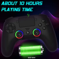 SUBSONIC Wireless PS5 Kontroller Programozható Gombokkal, Vibráció és LED Világítással - black 3