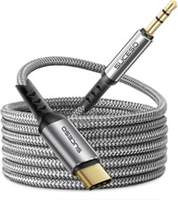SUCESO USB C - 3.5 mm Jack Aux Kábel Samsung Galaxy S23+/S22/S21/S20/Note10, Huawei P40/P30/P20 készülékekhez, Otthoni/Autós Hifi rendszerek 1