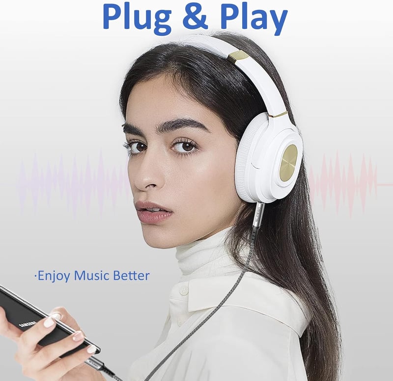 SUCESO USB C - 3.5 mm Jack Aux Kábel Samsung Galaxy S23+/S22/S21/S20/Note10, Huawei P40/P30/P20 készülékekhez, Otthoni/Autós Hifi rendszerek