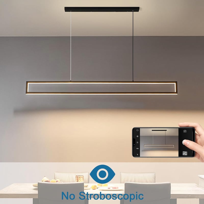 SUCIKORIO LED Függőlámpa Étkezőasztalhoz 100cm Dimmelhető Távirányítóval