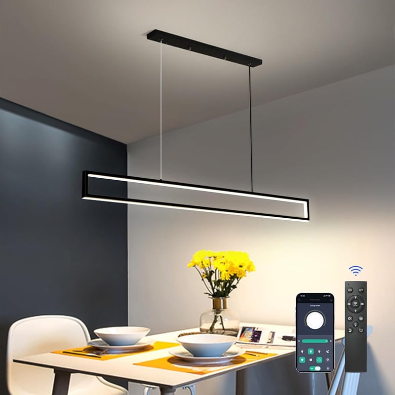 SUCIKORIO LED Függőlámpa Étkezőasztalhoz 100cm Dimmelhető Távirányítóval
