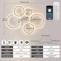 SUCIKORIO LED Mennyezeti Ventilátor Világítással - Csendes, Távirányítós, 3 Színhőmérséklet, 6 Sebesség, App Vezérlés, Nappali, Háló 7