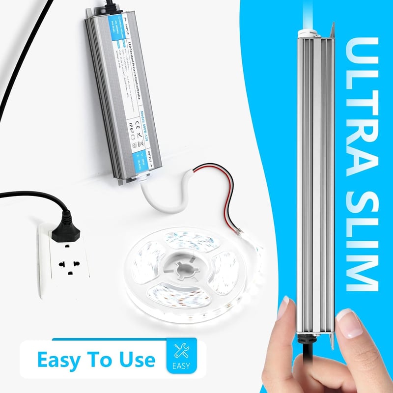SUCIKORIO LED Tápegység 12V 36W IP67 Vízálló Transzformátor LED Szalaghoz
