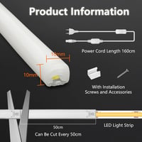 SUCIKORIO Neon LED szalag COB 10m kültéri 220V IP65 természetes fehér 4000K 4