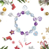 Calendar de Advent sudatong 2026 pentru fete, numărătoare inversă de Crăciun de 24 de zile în stil Frozen, set DIY cu brățări, pandantive, accesorii pentru păr și inele, cadou pentru fete cu vârste între 6 și 13 ani 3