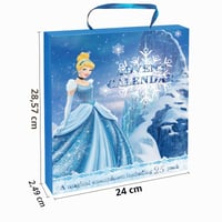 Calendar de Advent sudatong 2026 pentru fete, numărătoare inversă de Crăciun de 24 de zile în stil Frozen, set DIY cu brățări, pandantive, accesorii pentru păr și inele, cadou pentru fete cu vârste între 6 și 13 ani 5