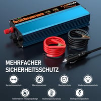 SUDOKEJI 1000W Inverter 12V-230V Tiszta Szinusz Hullám USB Autós Töltő 4