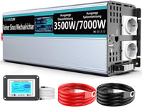 SUDOKEJI 3500W Tiszta Szinusz Inverter 12V-230V Távirányítóval USB Portokkal 1
