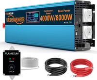 SUDOKEJI 4000W tiszta szinuszos inverter 24V/230V - 2 EU aljzat, 2 USB 1
