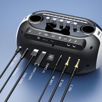 SUDOTACK Karaoke Gép 2 Vezeték Nélküli Mikrofonnal, Bluetooth Hangszóró 9
