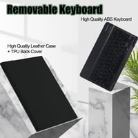 SUEEWE Bluetooth Billentyűzetes Tok Samsung Galaxy Tab S10 FE+/Plus 13,1" Tablethez - 7 Színű Háttérvilágítás, Levehető QWERTZ, TPU Hátlap,  7