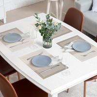 SueH Design szövött hatású vinyl tányéralátét, arany - 45x30 cm, 8 db 3