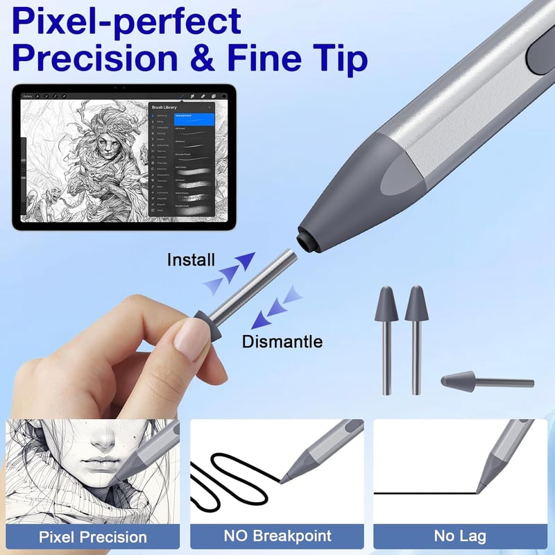 Suejezt USI 2.0 Stylus Pen 4096 nyomásszint Chromebook Tablet stylus