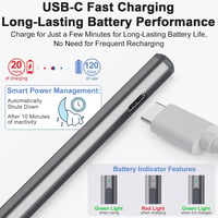 Suejezt USI 2.0 Stylus Pen 4096 Nyomásszint, Pixel Tablet, Chromebook, Fire Max 11 3