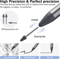 Suejezt USI 2.0 Stylus Pen 4096 Nyomásszint, Pixel Tablet, Chromebook, Fire Max 11 5
