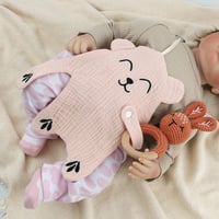 Sugee Cumi Lánc Organikus Pamut Baba Cumi Tartó 2 Darab Lányoknak Fiúknak 4