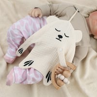 Sugee Cumi Lánc Organikus Pamut Baba Cumi Tartó 2 Darab Lányoknak Fiúknak 6
