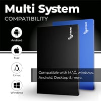 SUHSAI 1TB Hordozható Külső Merevlemez USB 3.0 PC Mac Laptop Konzol 3
