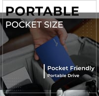 SUHSAI 1TB Hordozható Külső Merevlemez USB 3.0 PC Mac Laptop Konzol 6