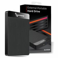 Prenosný externý pevný disk SUHSAI 1 TB, 2,5", USB-C, čierny – kompatibilný s PC, Mac, notebookom, Chromebookom, tenké HDD úložisko dát 1