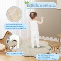 Suihuooo Kagylós Játszószőnyeg Babáknak - 6 Levehető Játékkal, Korai Érzékszervi Fejlesztéshez, Csúszásgátló Hátoldallal, 0-18 Hónapos Korig 5