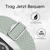 Suitisbest Nylon Szíj Apple Watch 38mm 40mm 41mm 42mm Csúszásmentes Fonott Rugalmas Szalag Watch 11 10 9 8 SE 7 6 5 4 3 2 1 Zöld 4