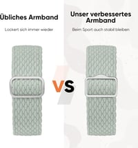 Suitisbest Nylon Szíj Apple Watch 38mm 40mm 41mm 42mm Csúszásmentes Fonott Rugalmas Szalag Watch 11 10 9 8 SE 7 6 5 4 3 2 1 Zöld 3