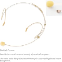 Sujeetec Fejpántos Mikrofon Headset Sennheiser Vezeték Nélküli Adóhoz 3.5mm 4