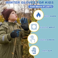 Sukeen gyerek softshell téli kesztyű, szélálló futó- és kerékpárkesztyű 6